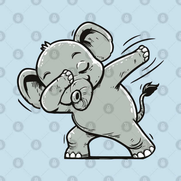 Dabbing Elephant by Delicious Art