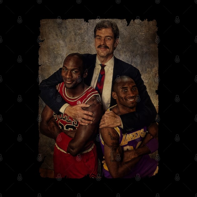 Michael Jordan and Coach Phil Jackson by Milu Milu