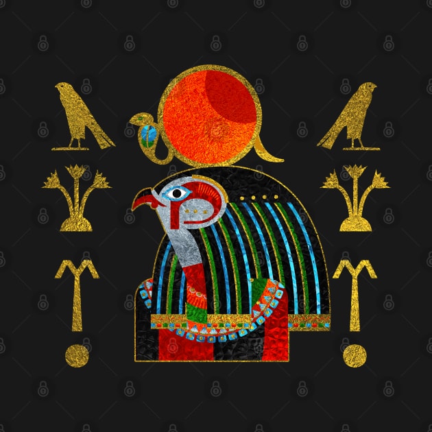 Colorful Egyptian Horus by Nartissima