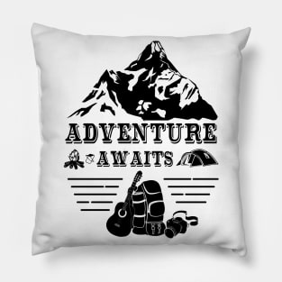 Adventure awaits Pillow