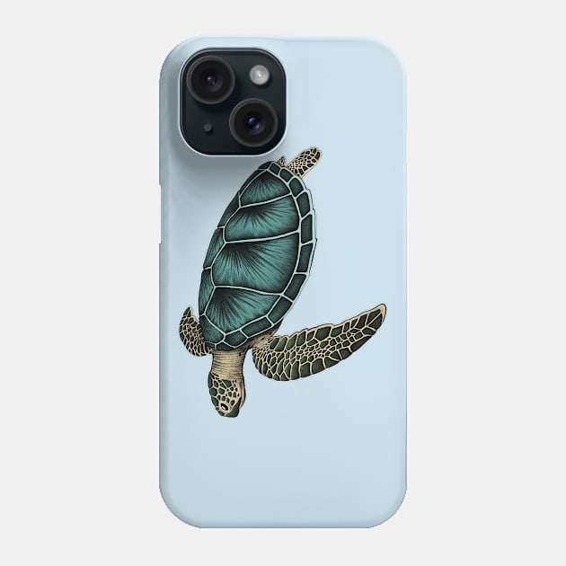 Sea turtle Phone Case by Akman