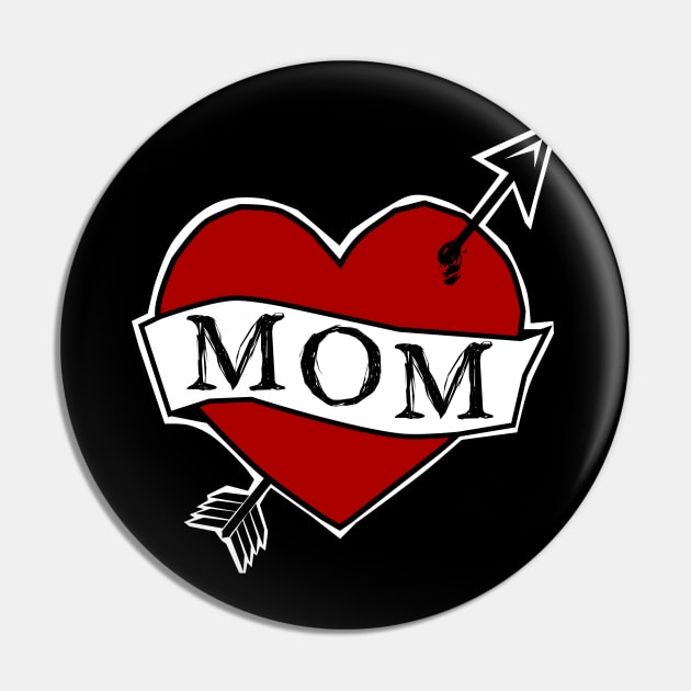 MOM - old school tattoo style Pin by Von Kowen