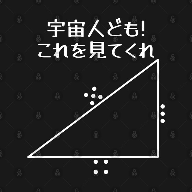 Japanese "Hey Aliens! Check This Out" Pythagoras Theorem by Decamega