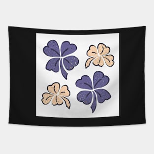 Very Peri Purple Clover Shamrock Tapestry