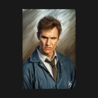 Rustin Cohle - Oil on Canvas Painting T-Shirt