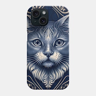 Victorian Kitty Portrait 5 Phone Case