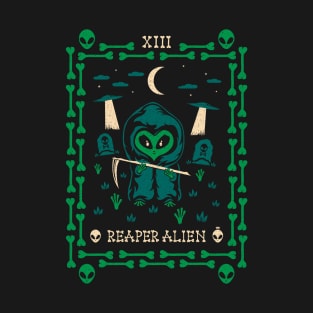 Reaper Alien Tarot Card T-Shirt