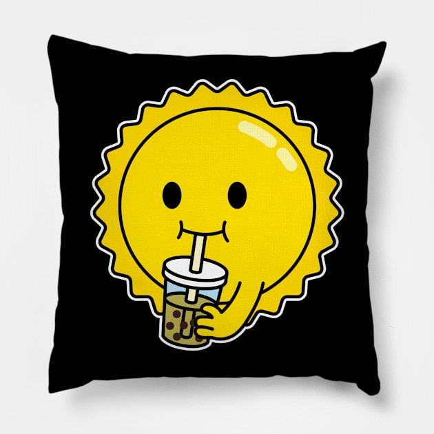 Boba Sun Pillow by rudypagnel