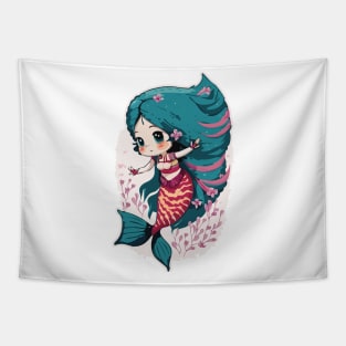 cute mermaid Tapestry