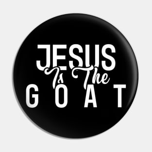 Jesus is the G.O.A.T - Jesus - Jump Shot Jesus Pin