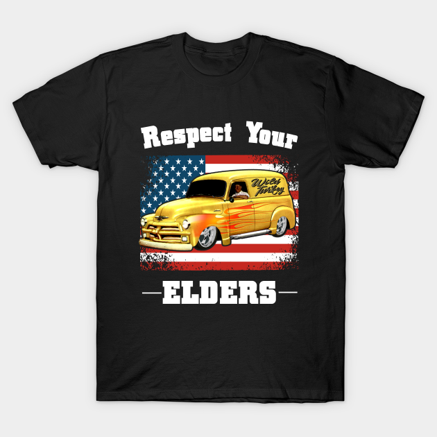 Funny Car Guy - Respect Your Elders Classic Panel Truck - Truck - T-Shirt