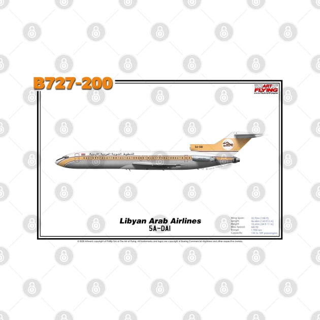 Boeing B727-200 - Libyan Arab Airlines (Art Print) by TheArtofFlying