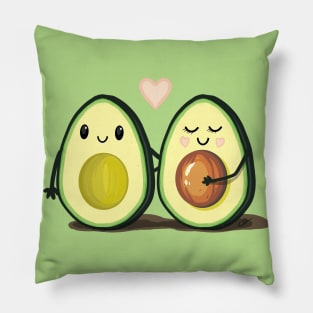 Two Halves Avocado Couple Pillow