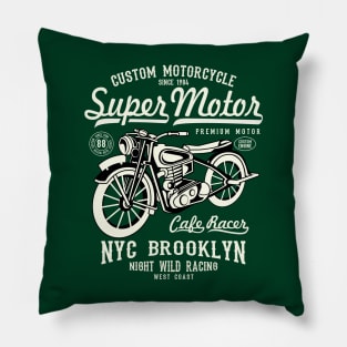 Super Motor Cafe Racer Pillow