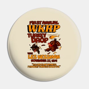 WKRP Turkey Drop Lovable Pin