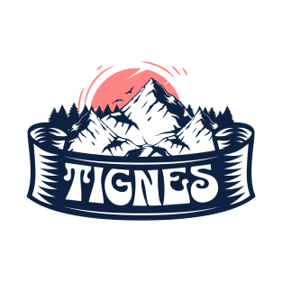 Tignes France Mountain Sunset T-Shirt