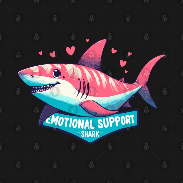 Cute Emotional Support Shark by TomFrontierArt