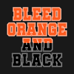 Bleed Orange and black T-Shirt