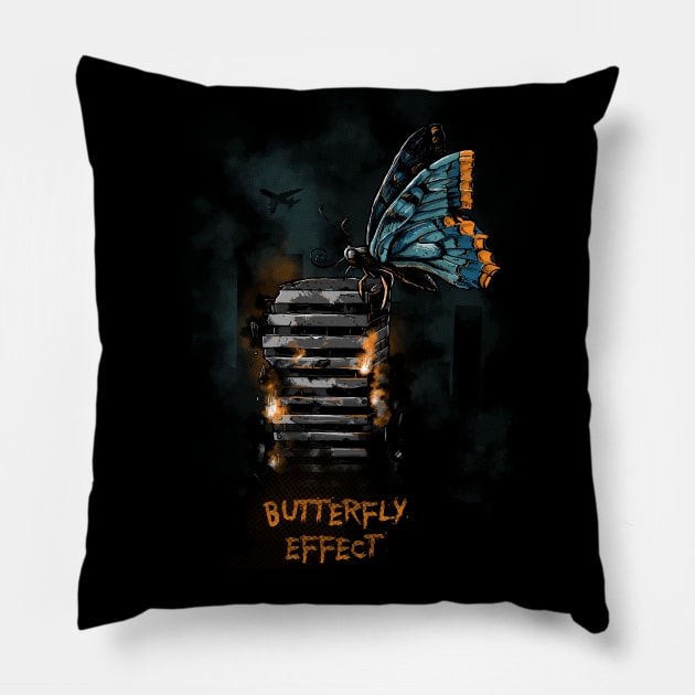 Butterfly Effect Pillow by raxarts