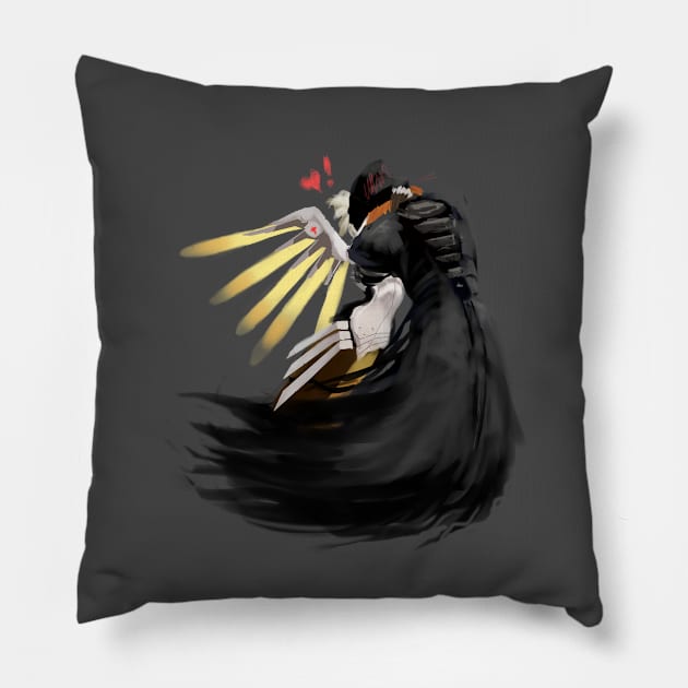 Danse Macabre (no text) Pillow by Hailielle