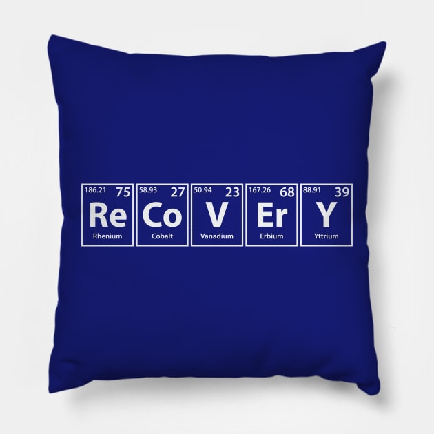 Recovery (Re-Co-V-Er-Y) Periodic Elements Spelling Pillow by cerebrands