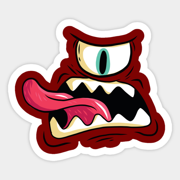 Cyclops Monster Cartoon Cyclops Sticker Teepublic