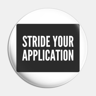 Secure Coding STRIDE Your Application Black Background Pin