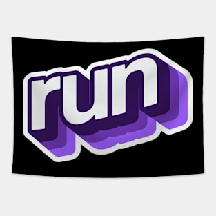 Run purple Tapestry