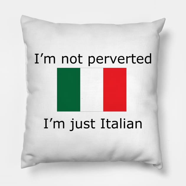 Italian Pervert Pillow by hilaryuhl@gmail.com