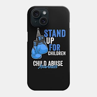 Child Abuse Prevention Awareness Month Blue Ribbon gift idea Phone Case