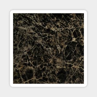 Black and Gold Granite Marble Stone Magnet