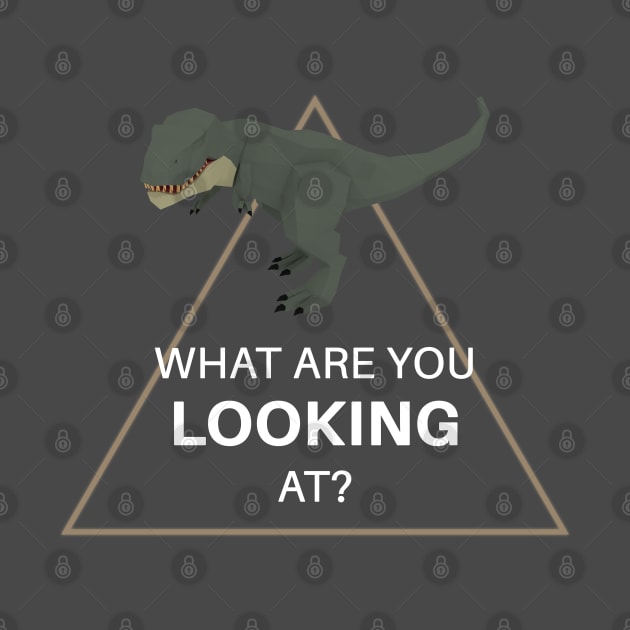 Low Poly T-Rex Dinosaur What are you looking at? by Blackvz