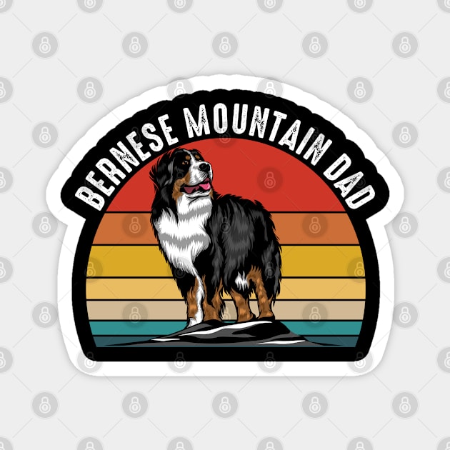 Bernese Mountain Dog - Bernese Mountain Dad Magnet by Kudostees