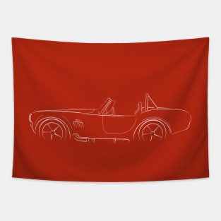 Ford Cobra - profile stencil, white Tapestry