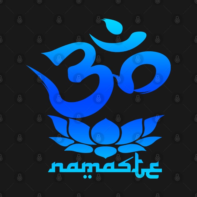 namaste blue by robotface