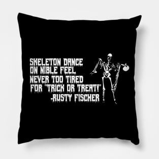 skeleton dance Pillow