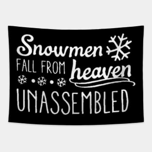 Snowman Fall From Heaven Unassembled Tapestry