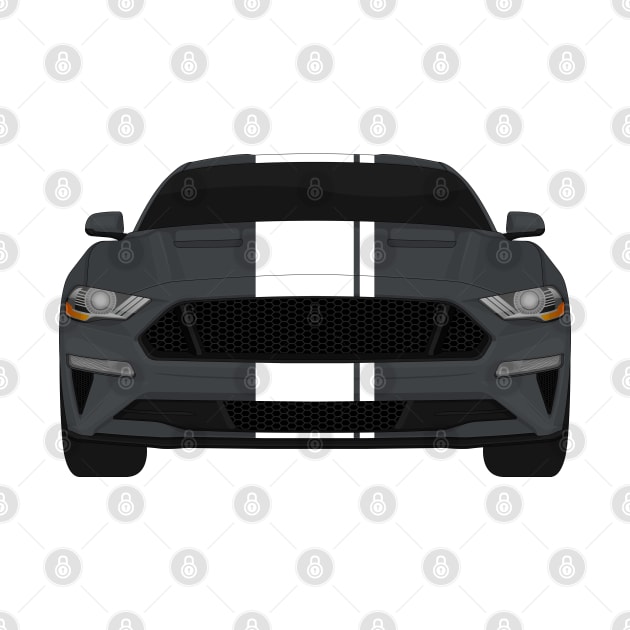 Mustang GT Magnetic + White Stripes by VENZ0LIC