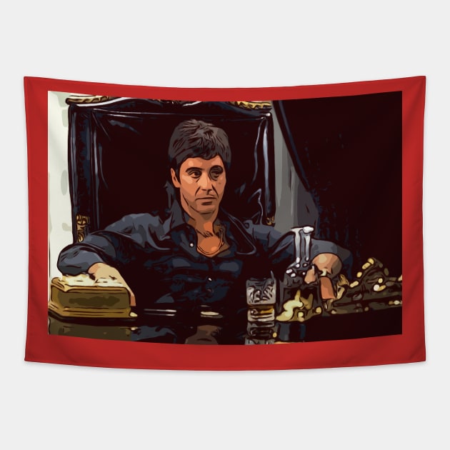 Mr Montana Tapestry by lilyvtattoos