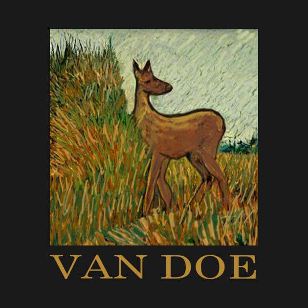 Van Doe - Van Gogh Style Deer by Klssaginaw