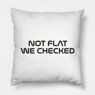 NASA Not flat we checked Pillow