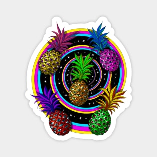 Psychedelic Pineapples Magnet