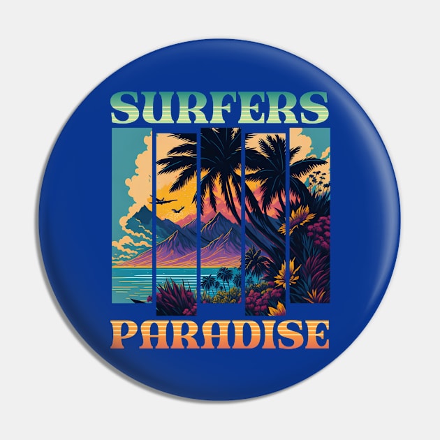 Surfers Paradise Pin by BYNDART