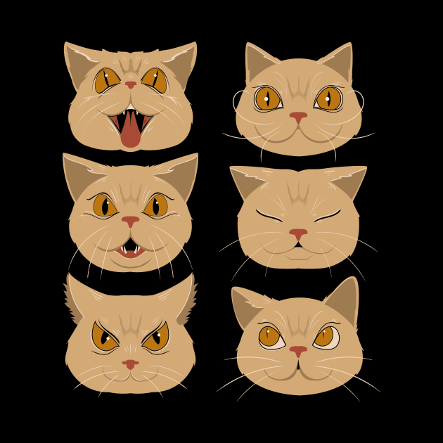 The Many Faces of Donut by dunkindonutcat