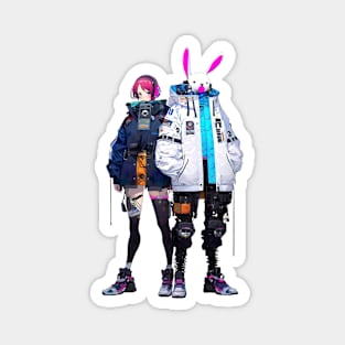 Alice x robot-Bunny Magnet