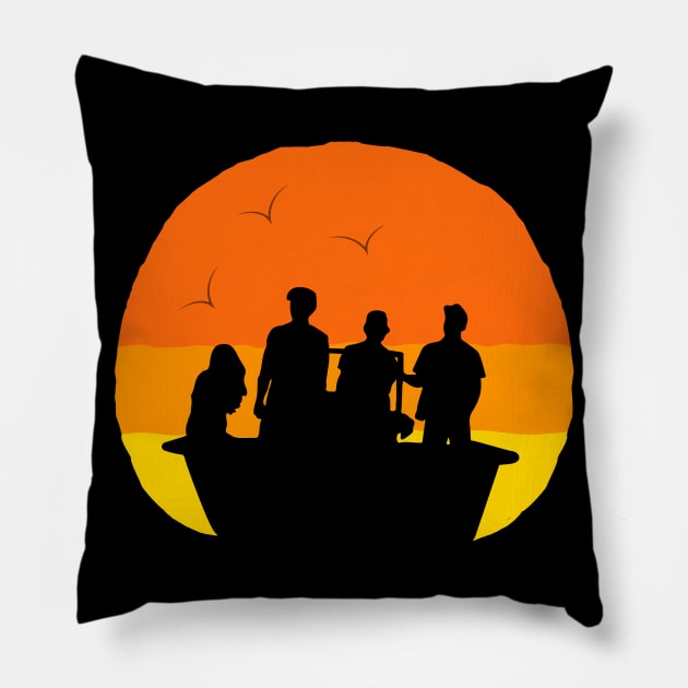 OUTER BANKS pogues design Pillow by thewizardlouis