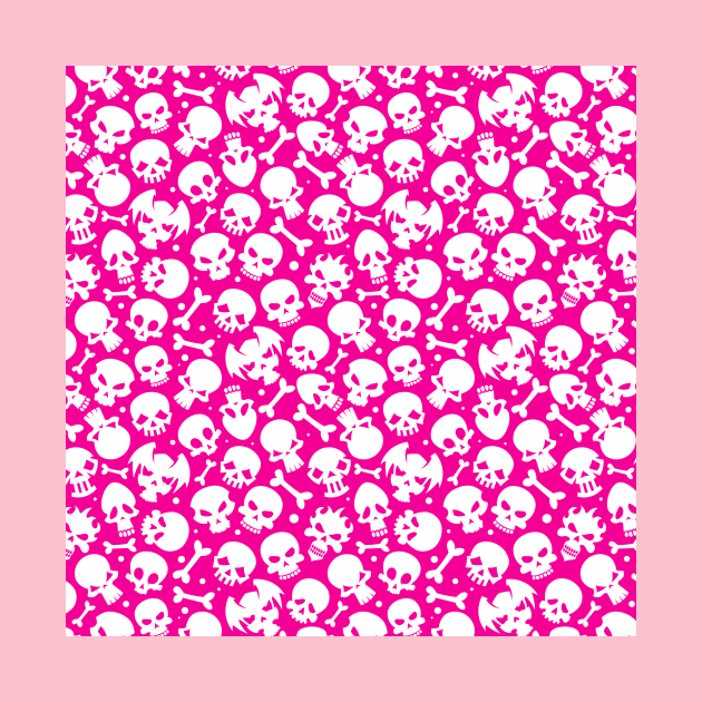 Skull Burial Ground Pink by Kata-Tang