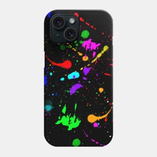 Watercolor splatter effect, brush strokes, spray texture Phone Case