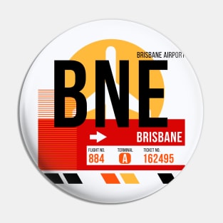 Brisbane (BNE) Airport // Sunset Baggage Tag Pin