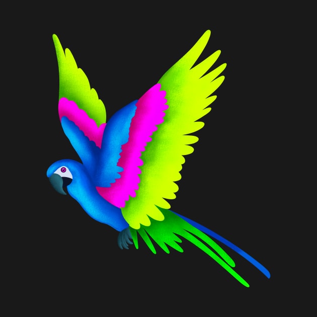 Colorful Parrot by Kelly Louise Art